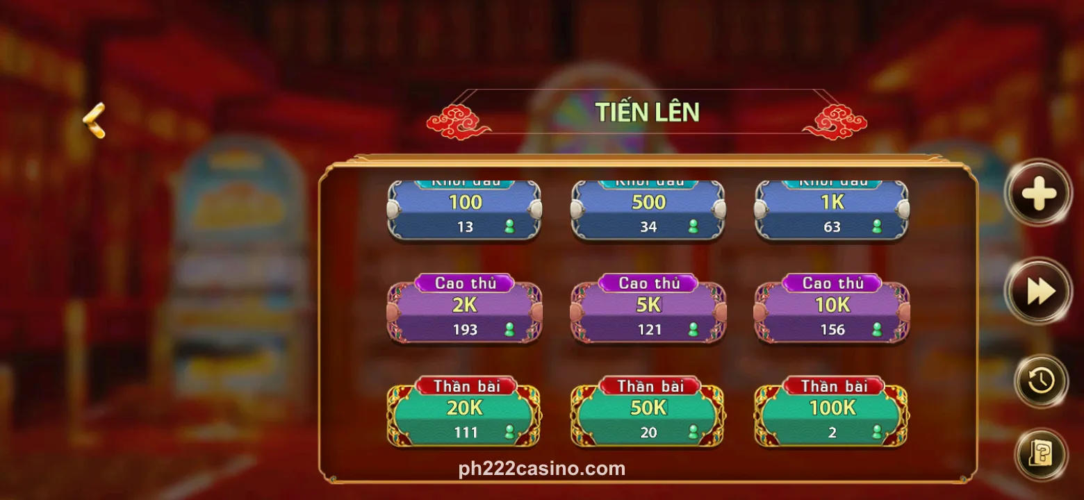 PH222 premium casino app showing mobile interface with vintage design elements